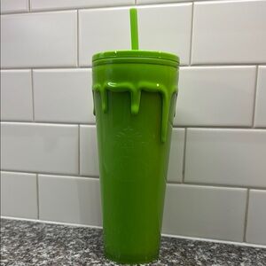 Starbucks Halloween Green Drip Tumbler